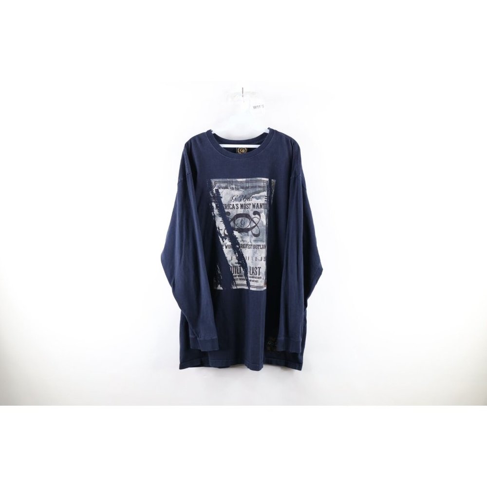 Vintage G-Unit 50 Cent Mens 2XL Faded Heavyweight Hip Hop Long Sleeve T-Shirt